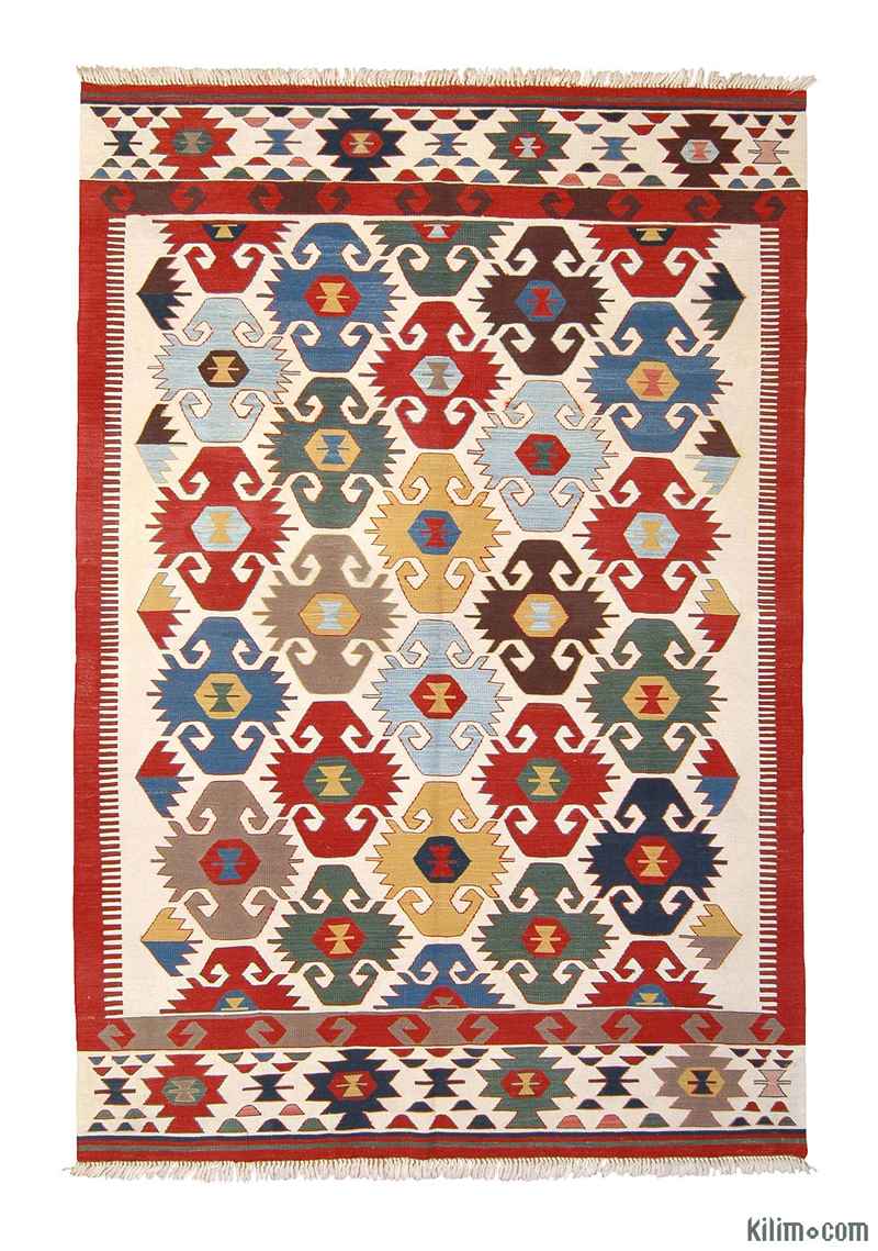 Multicolor New Turkish Kilim Area Rug - K0003904