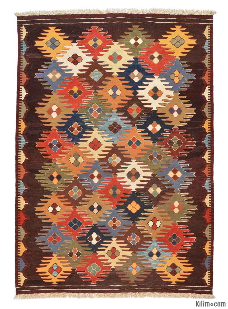 Multicolor New Handwoven Turkish Kilim Rug - K0005789
