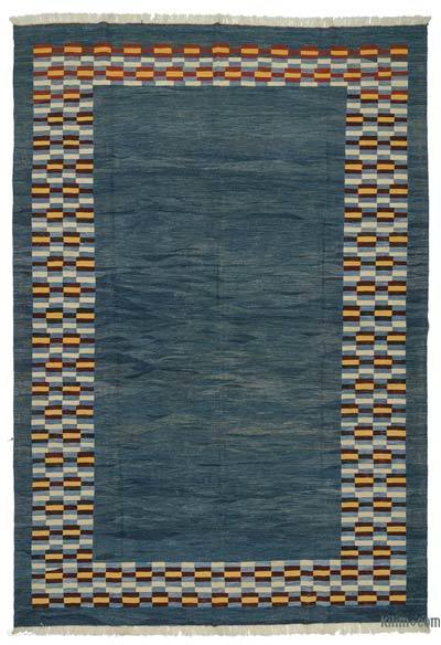 Lacivert Yeni El Dokuma Kilim