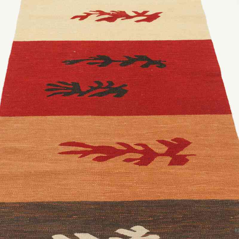 Multicolor Nuevo Kilim Turco De Pasillo - 87 cm x 324 cm - K0006437