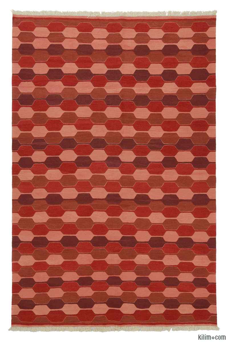 Kırmızı Yeni El Dokuma Kilim - K0007920