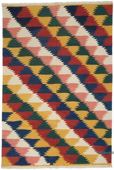 Çok Renkli Yeni Kök Boya El Dokuma Kilim - 183 cm x 269 cm