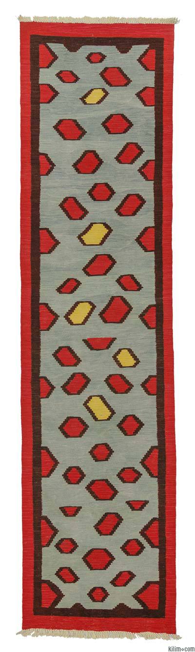 New Turkish Kilim Runner - 2' 9" x 10' 10" (33" x 130")
