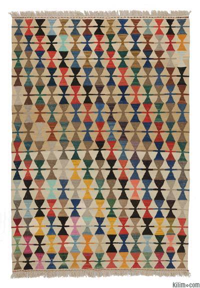 Çok Renkli Yeni El Dokuma Kilim