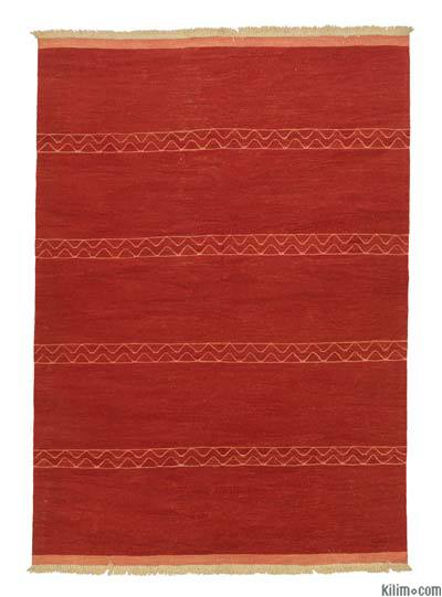 Kırmızı Yeni El Dokuma Kilim