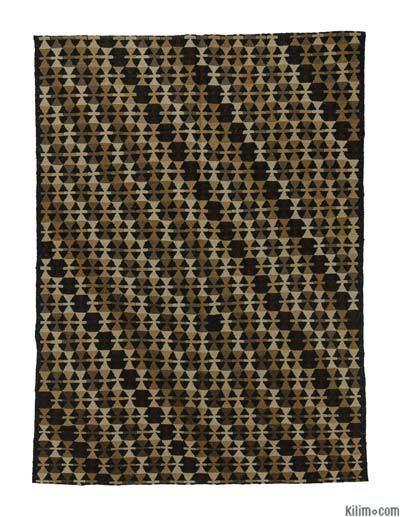 Brown New Handwoven Turkish Kilim Rug