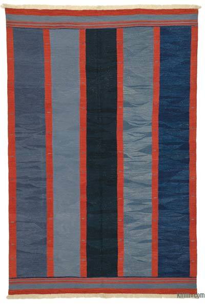 Blue New Handwoven Turkish Kilim Rug