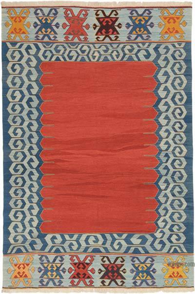 New Handwoven Turkish Kilim Rug - 6' 6" x 9' 8" (78" x 116")