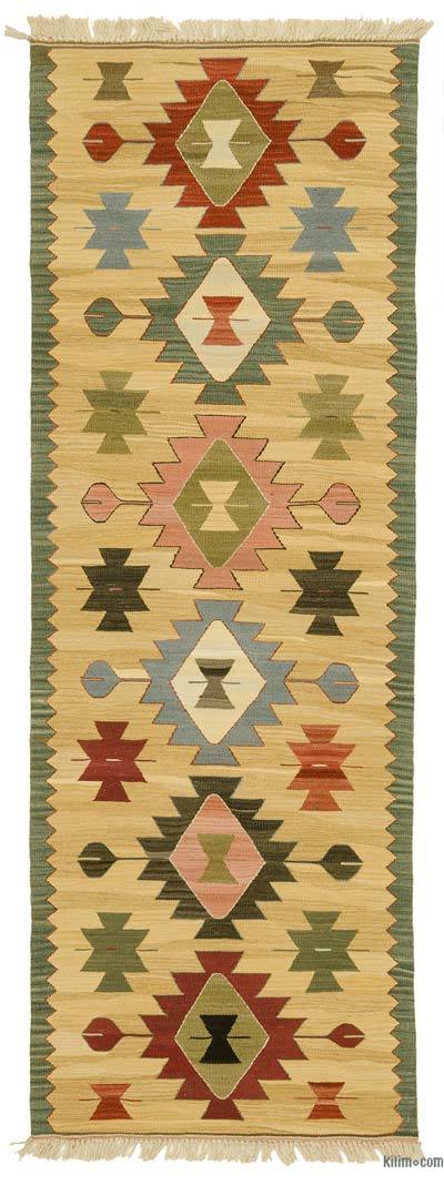 Sarı Yeni Kök Boya Kilim Yolluk