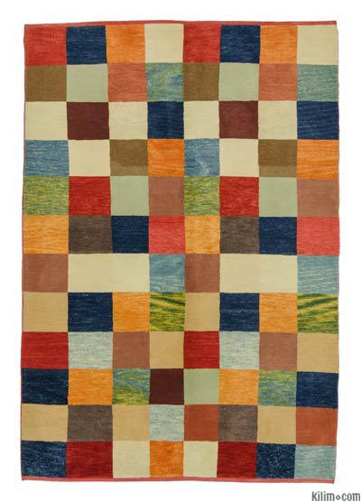 Multicolor New Turkish Pile Rug - 4' 1" x 5' 10" (49" x 70")
