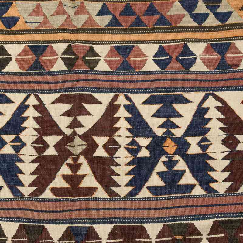 Multicolor Antique Balikesir Kilim Rug - 5' 3" x 8' 11" (63" x 107") - K0009710