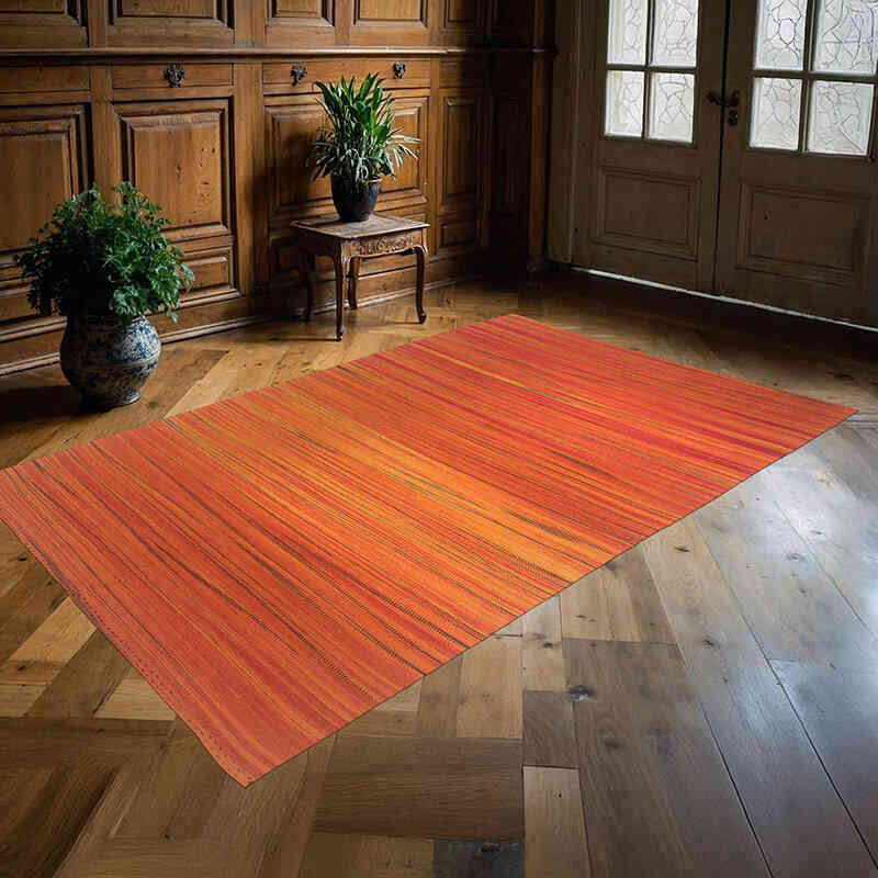 Turuncu Yeni Anadolu Kilimi - 166 cm x 260 cm - K0010520