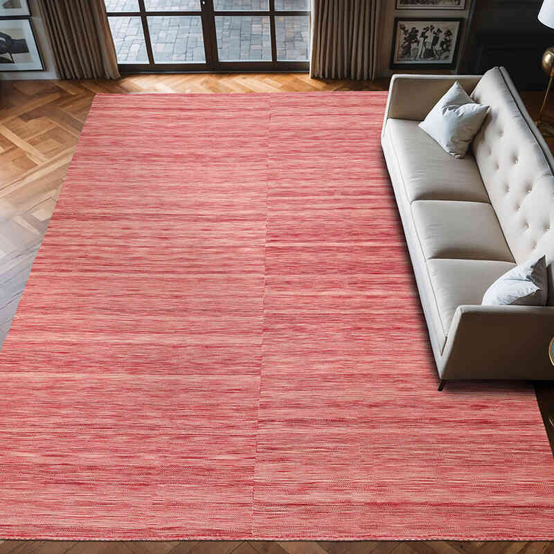 Rosado Alfombra Neo Caspian Kilim - 298 cm x 415 cm - K0010526