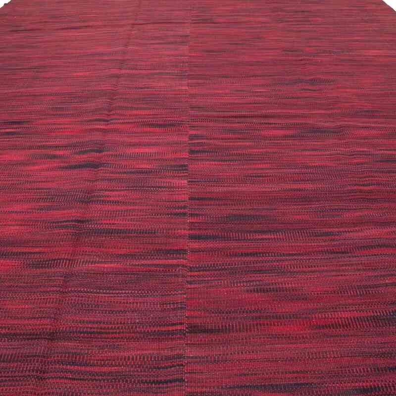 Red Neo Caspian Kilim Rug - 9' 9" x 13' 4" (117" x 160") - K0010531