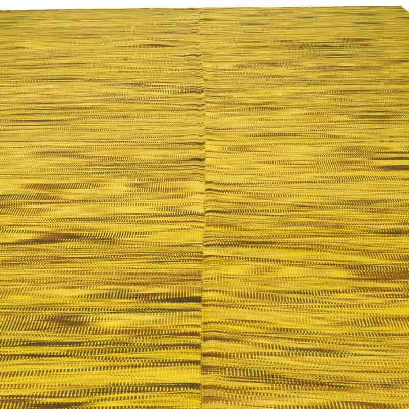 Yellow Neo Caspian Kilim Rug - 9' 10" x 12' 11" (118" x 155") - K0010532