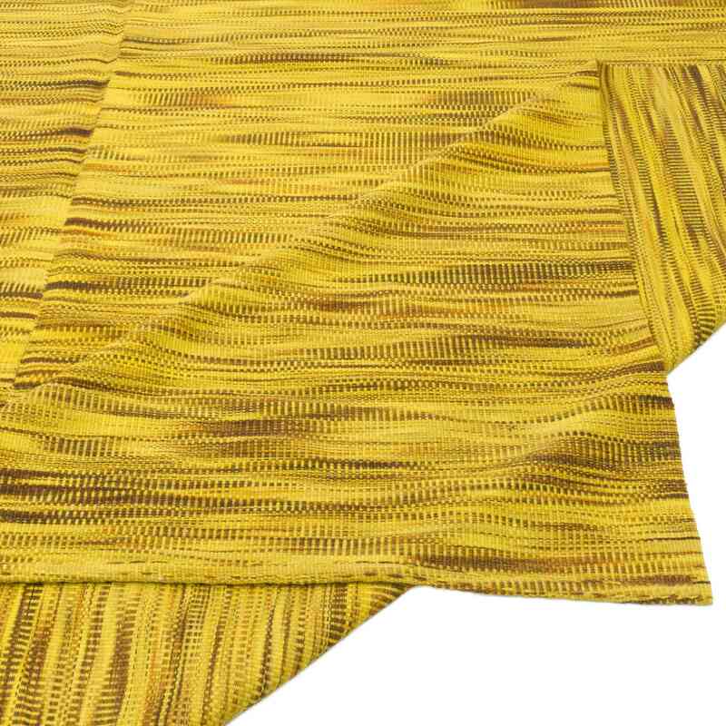 Yellow Neo Caspian Kilim Rug - 9' 10" x 12' 11" (118" x 155") - K0010532