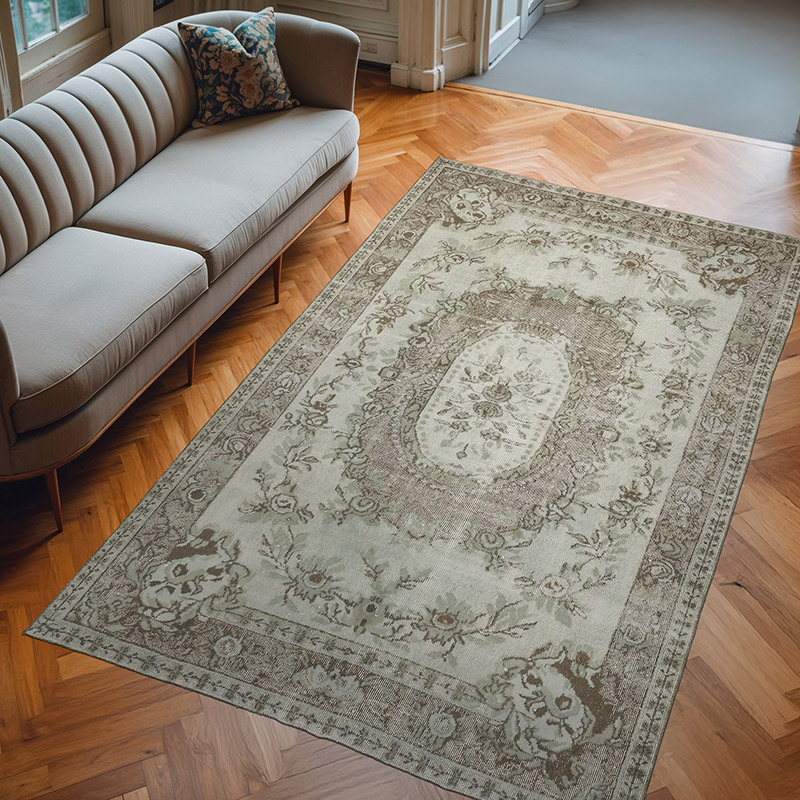 Alfombra Tallada A Mano Sobre Teñida - 175 cm x 285 cm - K0010623