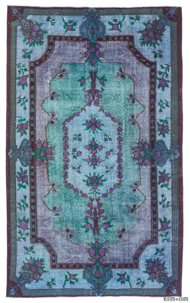 El Oyması Boyalı Halı - 181 cm x 300 cm - K0010645