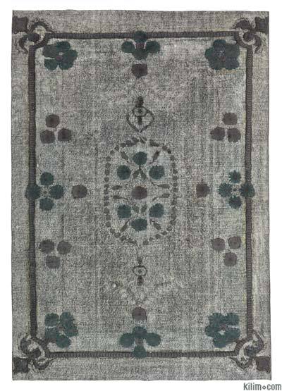 2x3 retailer Old vintage oushak overdyed rug, 2x3 handwoven vintage rug, decorative pastel rug oriental rug, 91x50 Cm