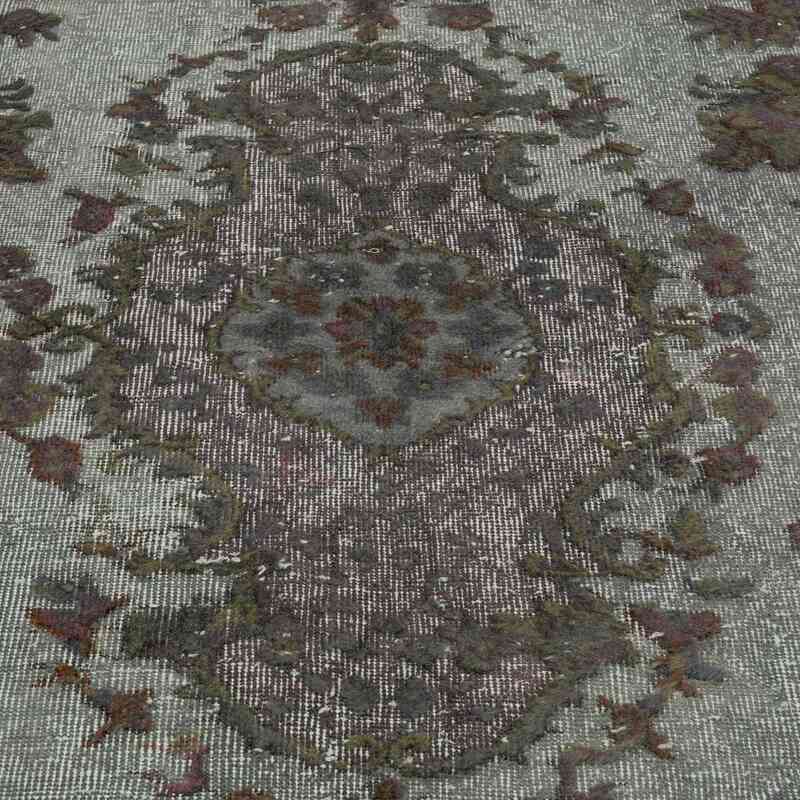 Hand Carved Over-Dyed Rug - 5' 8" x 8' 11" (68" x 107") - K0010651