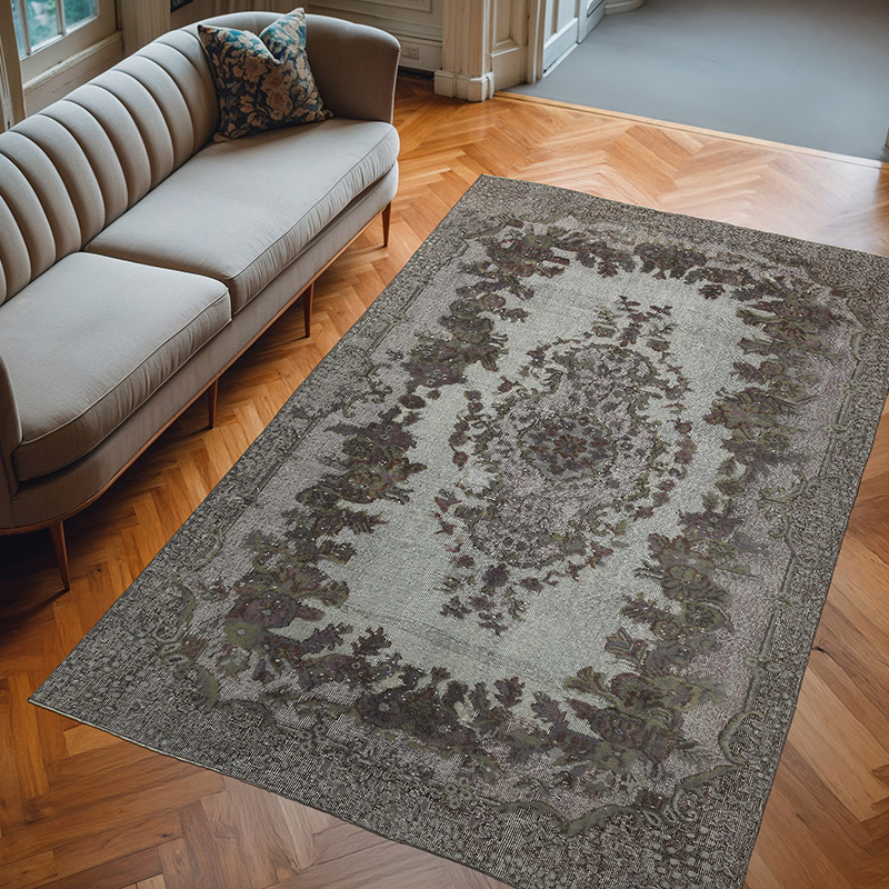 Alfombra Tallada A Mano Sobre Teñida - 172 cm x 272 cm - K0010651