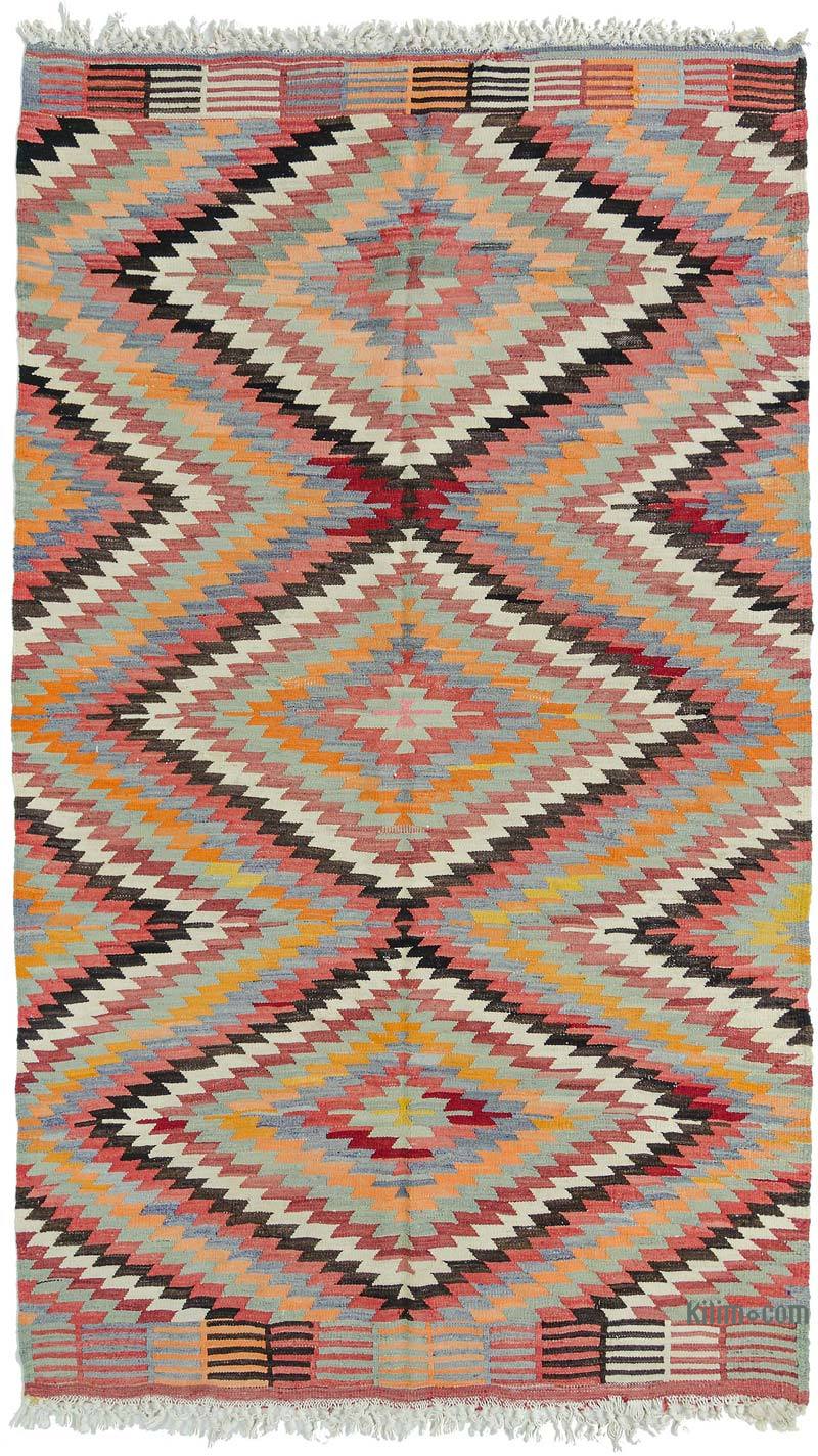 Multicolor Alfombra Vintage Afyon Kilim - 166 cm x 278 cm - K0010735