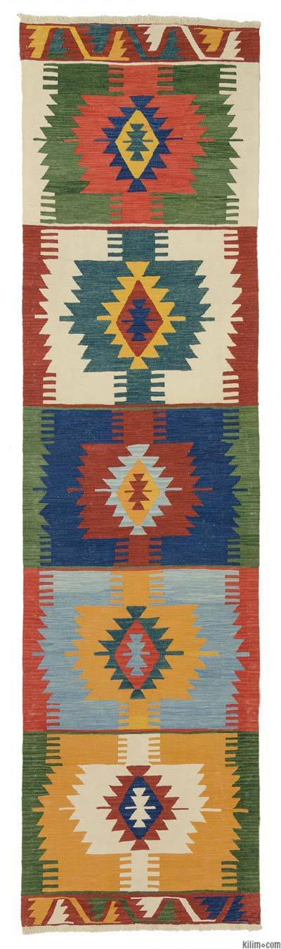 Çok Renkli Yeni Kök Boya Kilim Yolluk