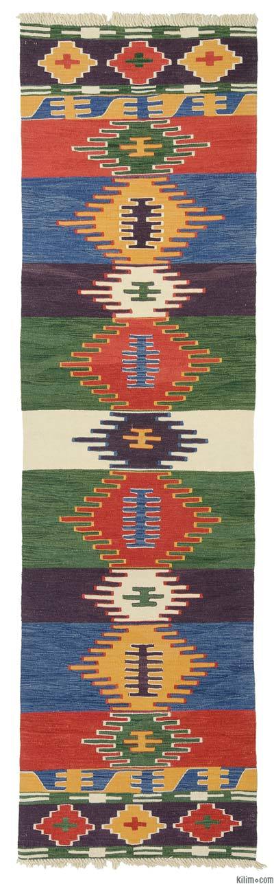 Çok Renkli Yeni Kök Boya Kilim Yolluk