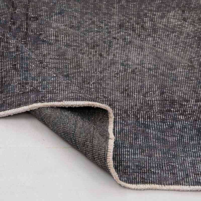 Grey Over-dyed Turkish Vintage Rug - 6' 4" x 10' 3" (76" x 123") - K0011631