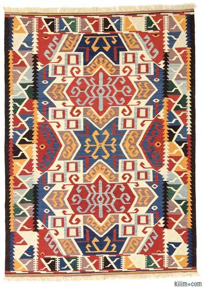 Çok Renkli Yeni El Dokuma Kilim