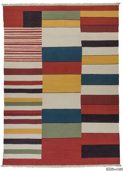 Multicolor Neo Caspian Kilim Rug
