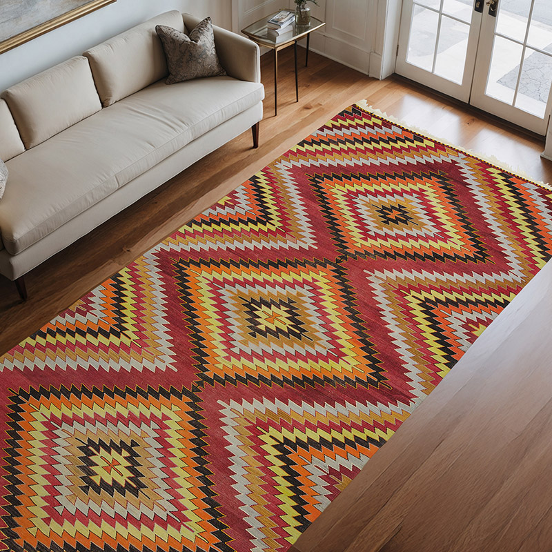 Alfombra Vintage Kilim Turca - 172 cm x 347 cm - K0013270