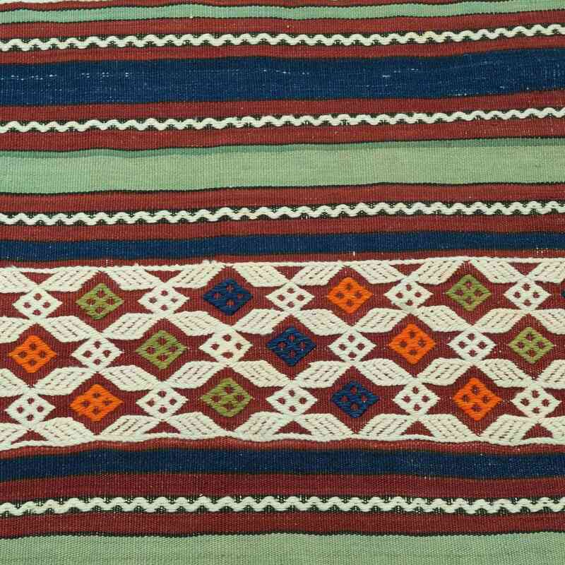 Multicolor Antique Manisa Kilim - 4' 10" x 8' 9" (58" x 105") - K0013271