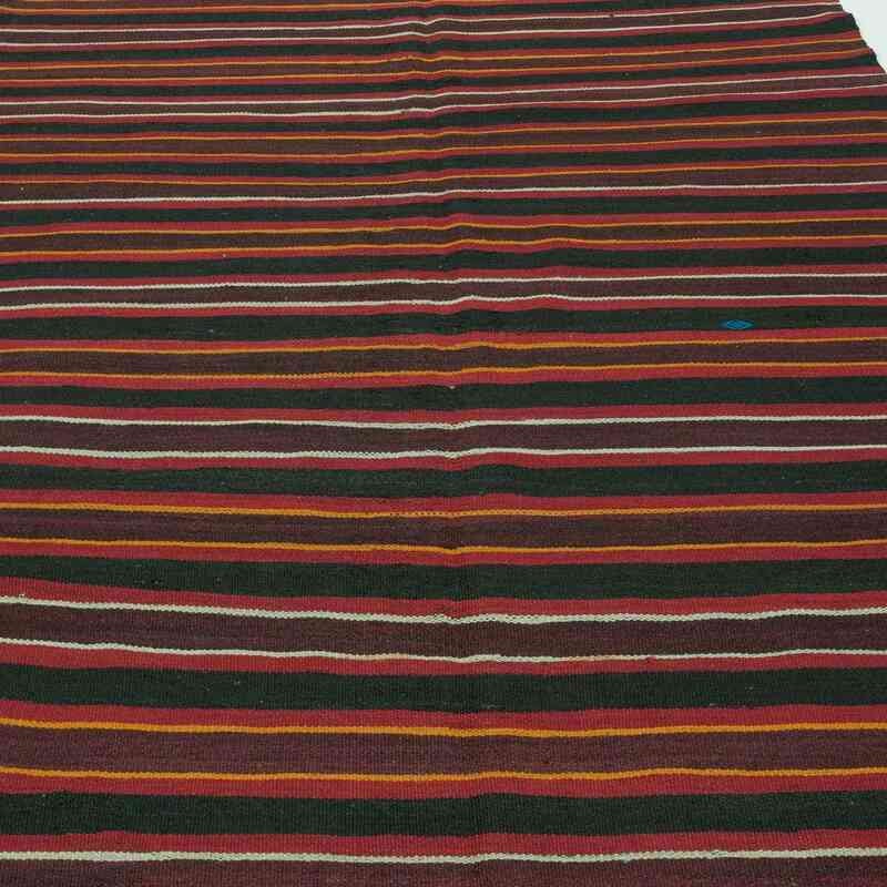 Siyah, Kırmızı Anadolu Kilimi - 185 cm x 330 cm - K0013289