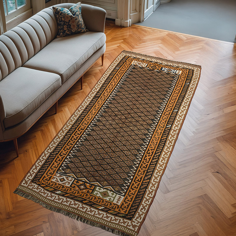 Kilim Vintage Turco de Pasillo - 135 cm x 290 cm - K0015311