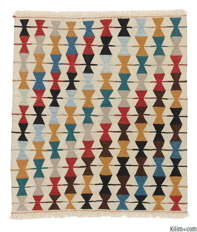 Çok Renkli Yeni El Dokuma Kilim