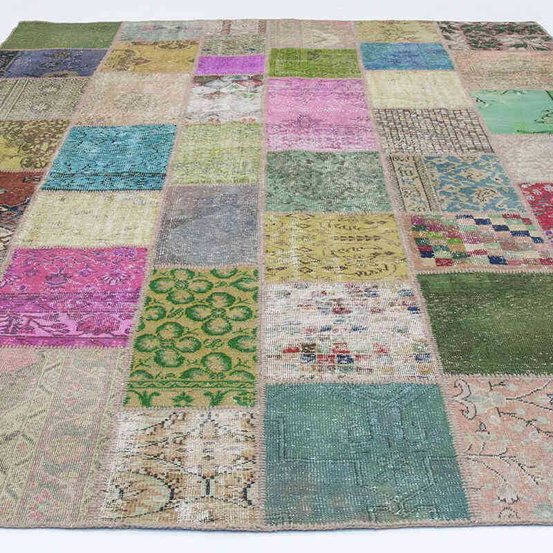 Çok Renkli Patchwork Halı - 256 cm x 351 cm - K0018722