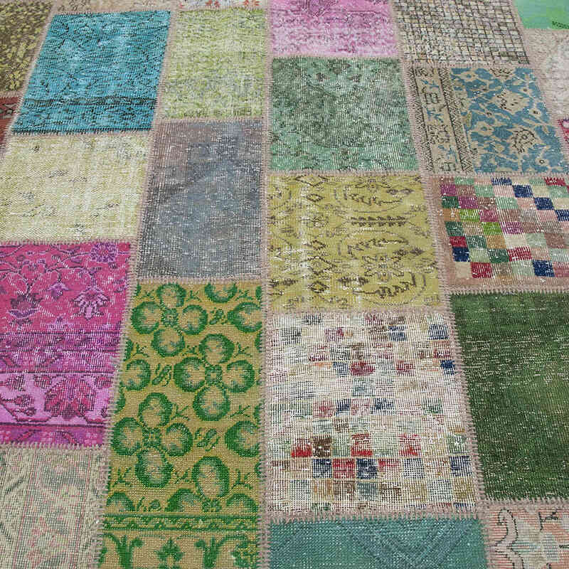 Çok Renkli Patchwork Halı - 256 cm x 351 cm - K0018722