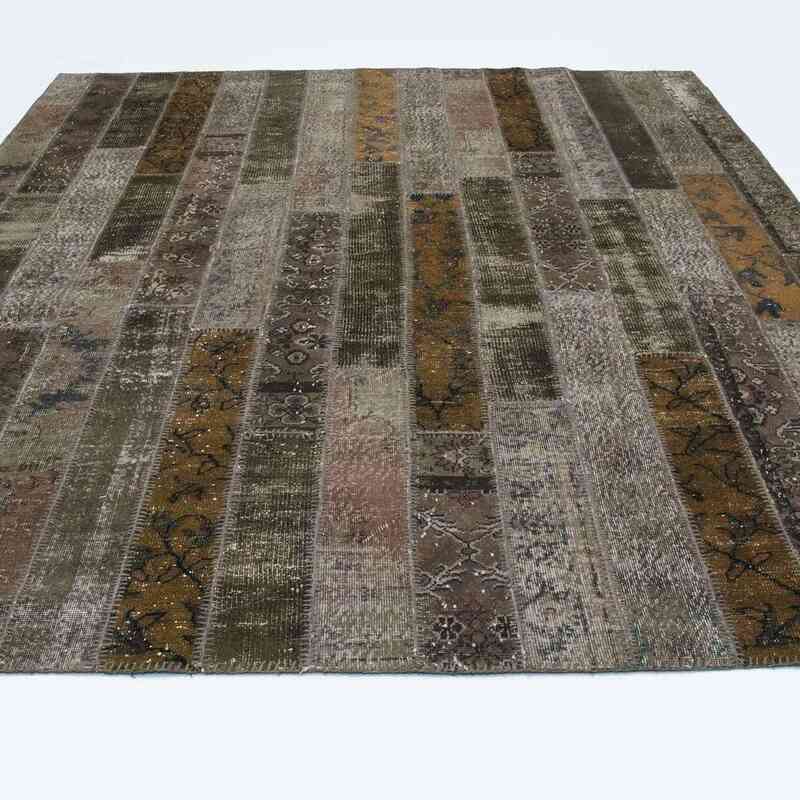 Multicolor Patchwork Hand-Knotted Turkish Rug - 8'  x 10'  (96" x 120") - K0020194