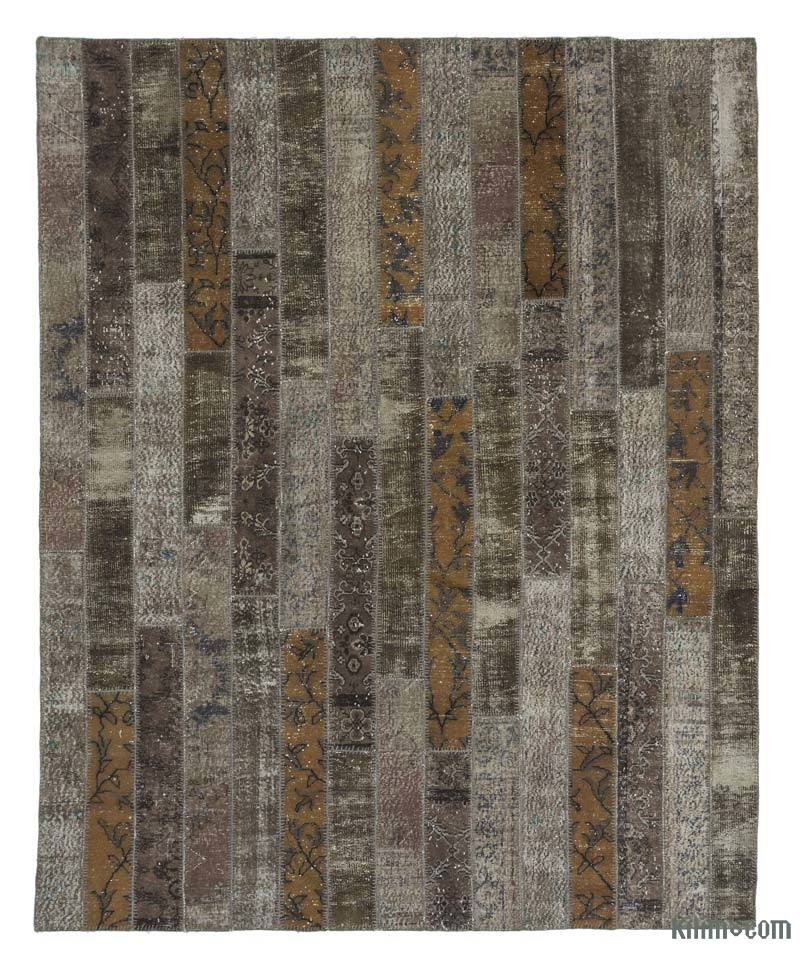 Multicolor Patchwork Hand-Knotted Turkish Rug - 8'  x 10'  (96" x 120") - K0020194