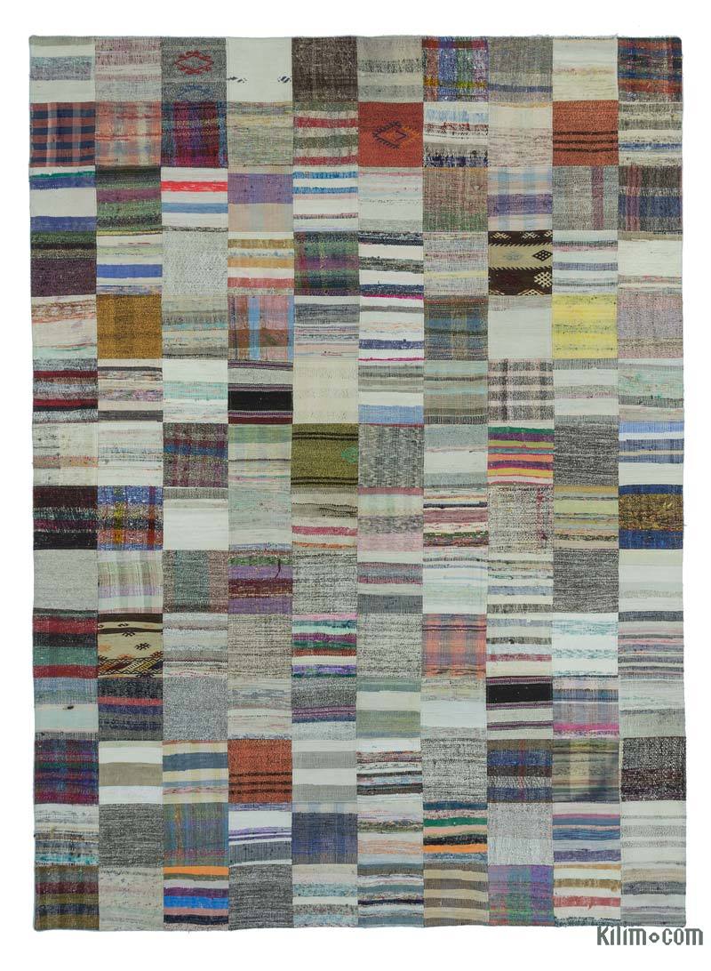 Multicolor Patchwork Kilim Rug - 8' 2" x 11' 4" (98" x 136") - K0020315