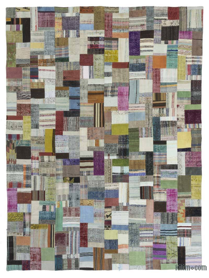 Multicolor Patchwork Kilim Rug - 9' 11" x 13' 3" (119" x 159") - K0020320
