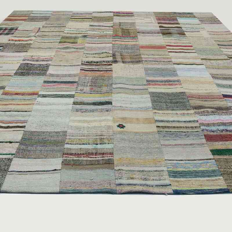Multicolor Patchwork Kilim Rug - 9' 11" x 13' 2" (119" x 158") - K0020321