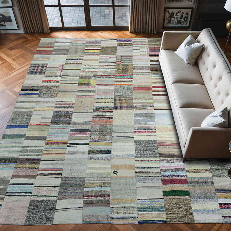 Patchwork Kilim Rug - 9' 11" x 13' 2" (119" x 158") - K0020321