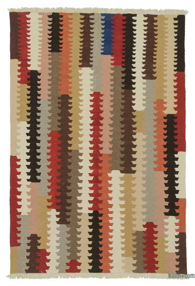 Multicolor Nueva Alfombra Turca Kilim - 186 cm x 275 cm