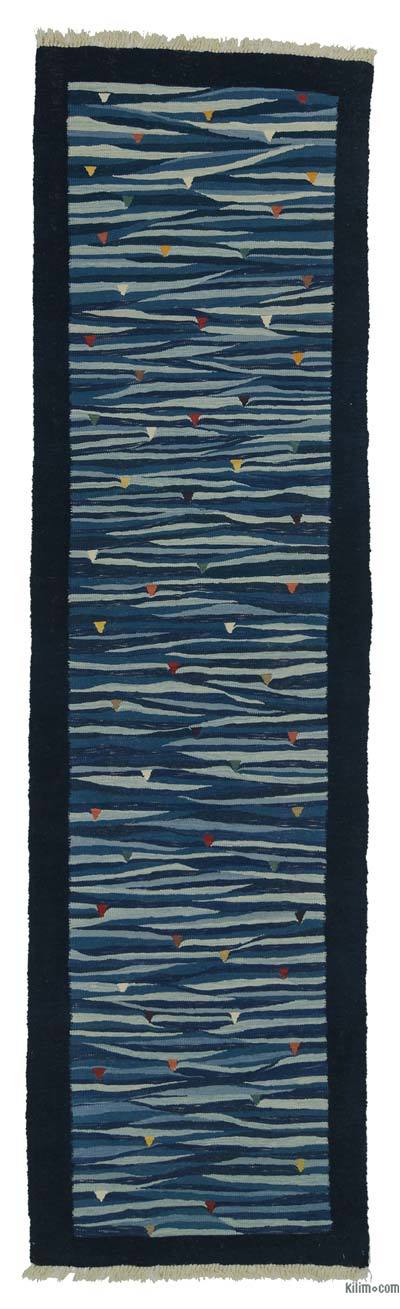 New Turkish Kilim Runner - 2' 11" x 10' 8" (35" x 128")