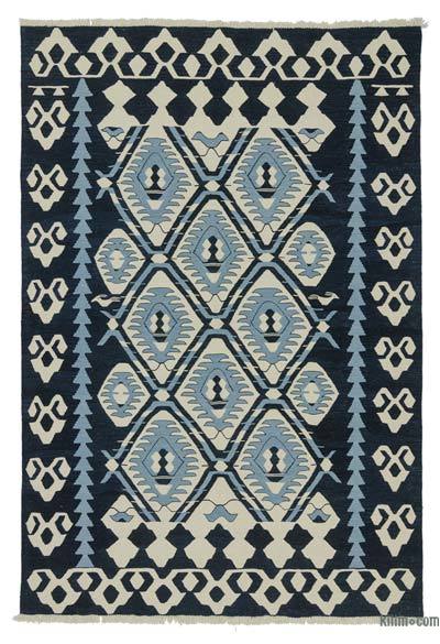 Lacivert Yeni El Dokuma Kilim