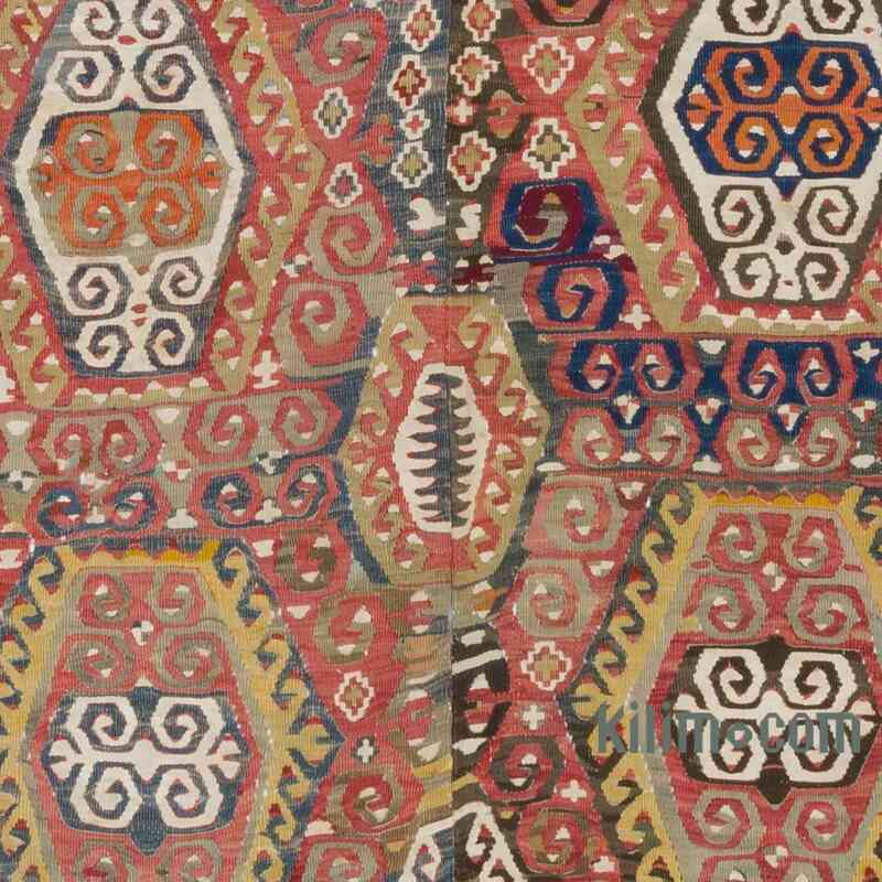 Multicolor Alfombra Vintage Konya Kilim - 153 cm x 355 cm - K0020925