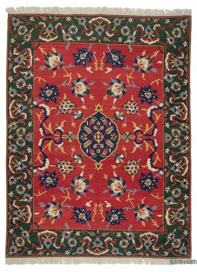Rojo Nueva Alfombra Turca Kilim - 300 cm x 395 cm