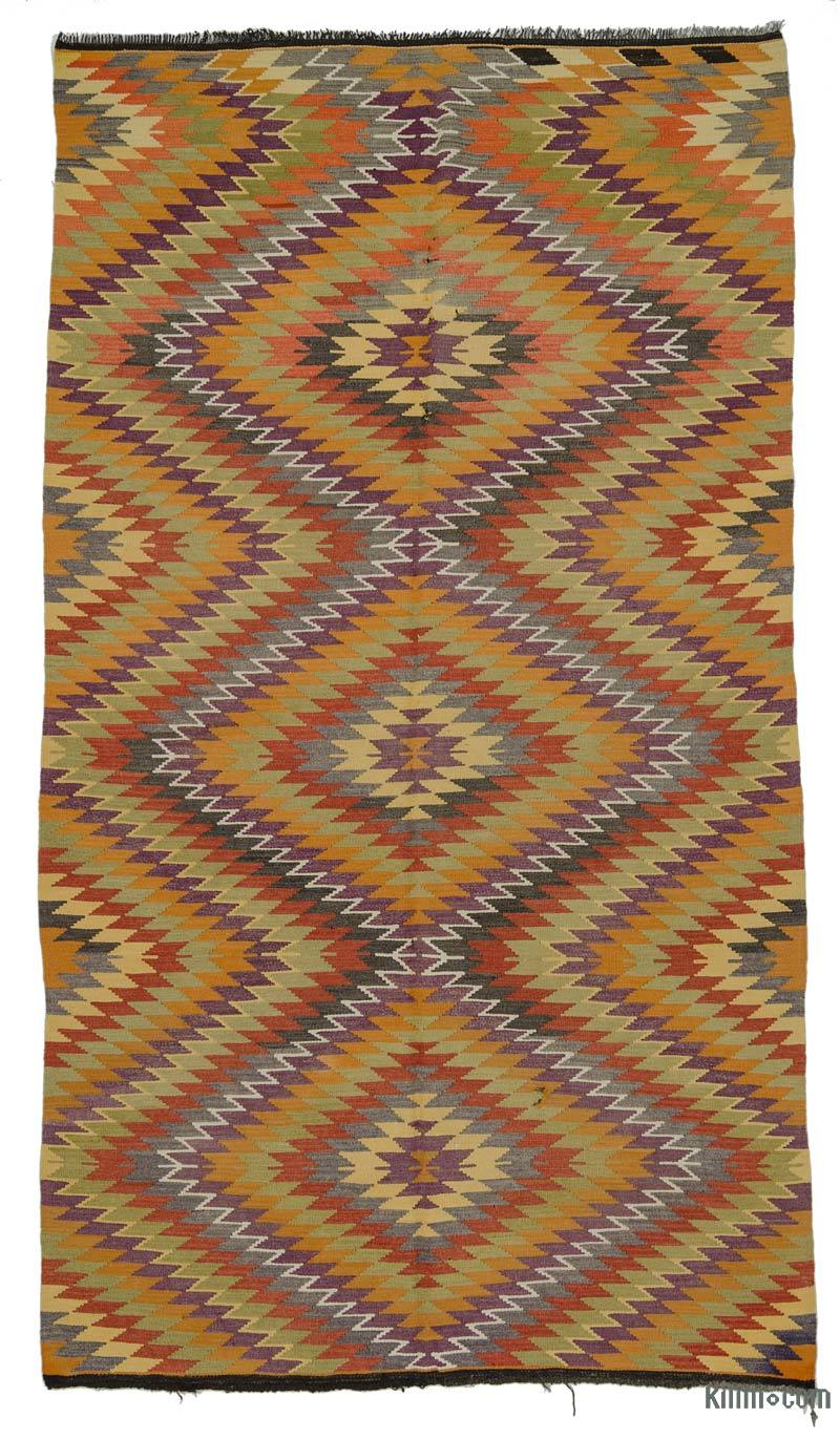 Multicolor Vintage Mut Kilim Rug - 6'  x 10' 10" (72" x 130") - K0025097
